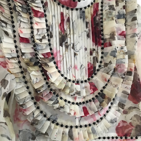 Zimmermann mischief floral pleated silk mini dress - Picture 9 of 11